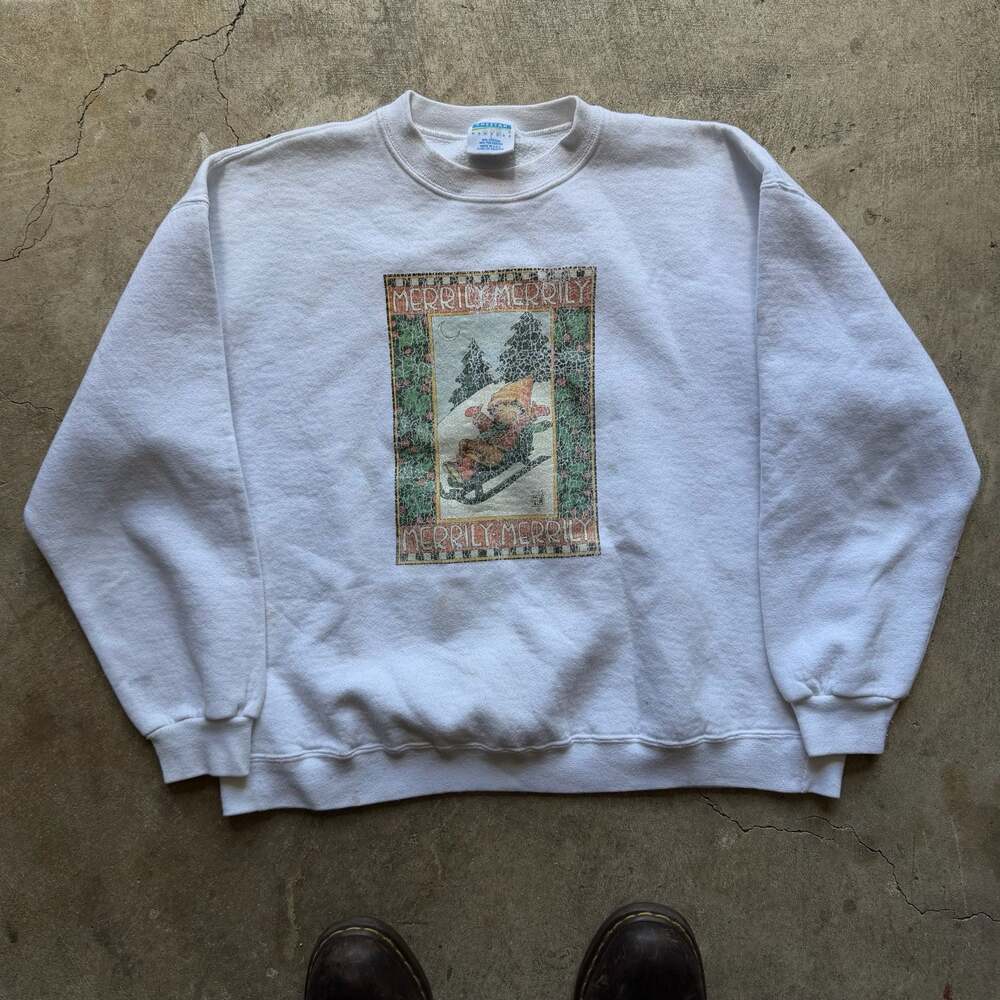 Cheetah Merry Merry Christmas Sweatshirt